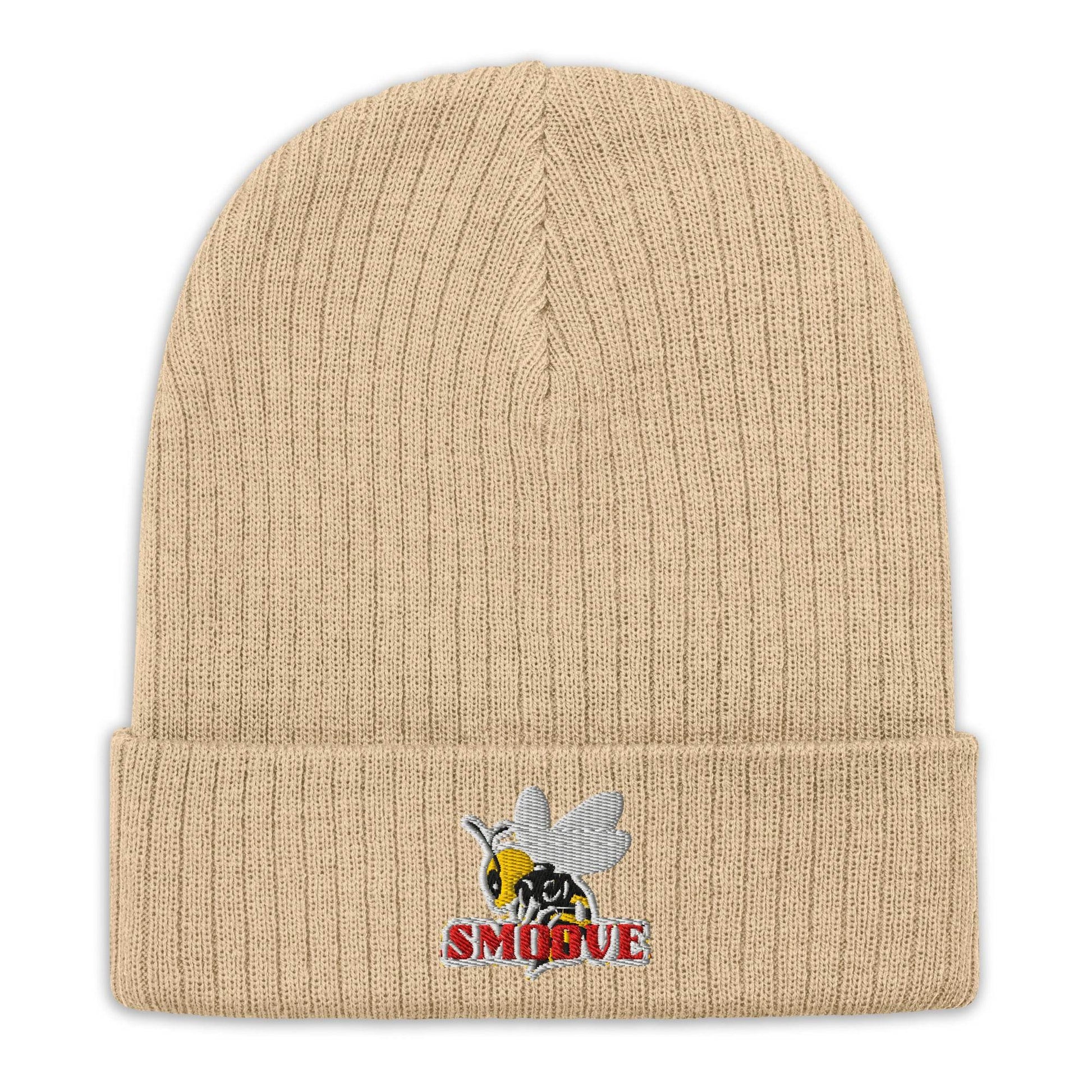 BEESMOOVE logo Ribbed knit beanie - Beesmoove 