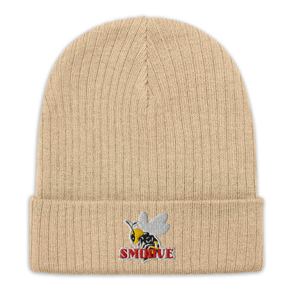 BEESMOOVE logo Ribbed knit beanie - Beesmoove 