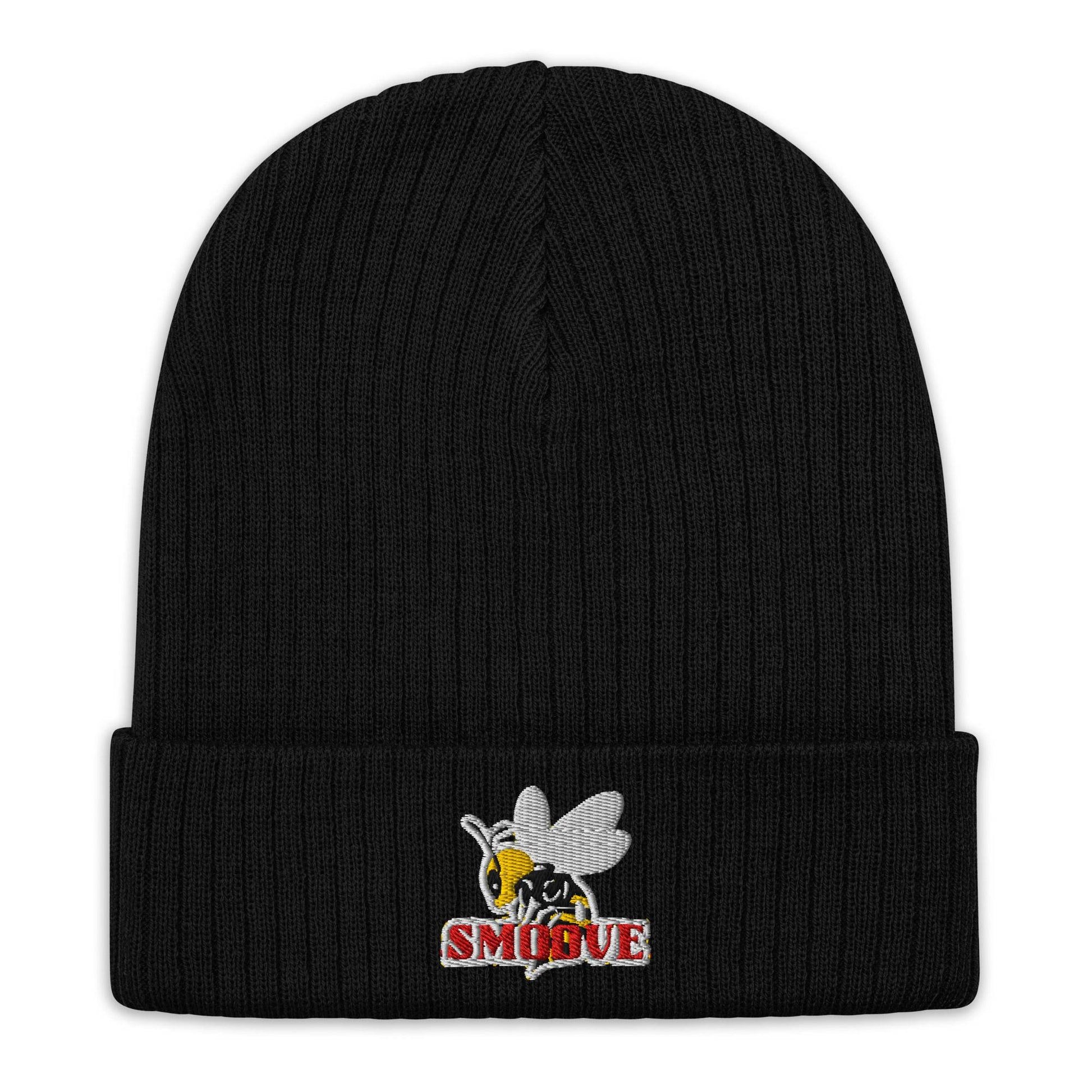 BEESMOOVE logo Ribbed knit beanie - Beesmoove 