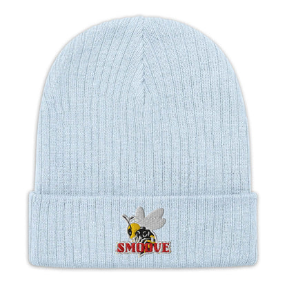 BEESMOOVE logo Ribbed knit beanie - Beesmoove 