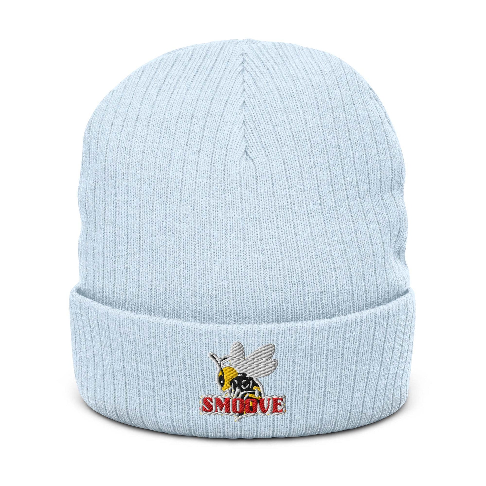 BEESMOOVE logo Ribbed knit beanie - Beesmoove 