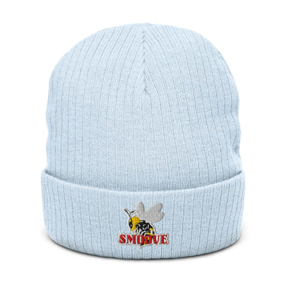 BEESMOOVE logo Ribbed knit beanie - Beesmoove 