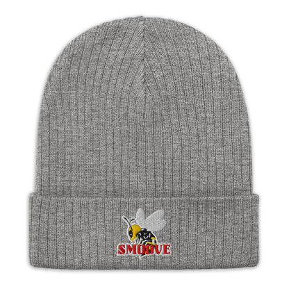 BEESMOOVE logo Ribbed knit beanie - Beesmoove 
