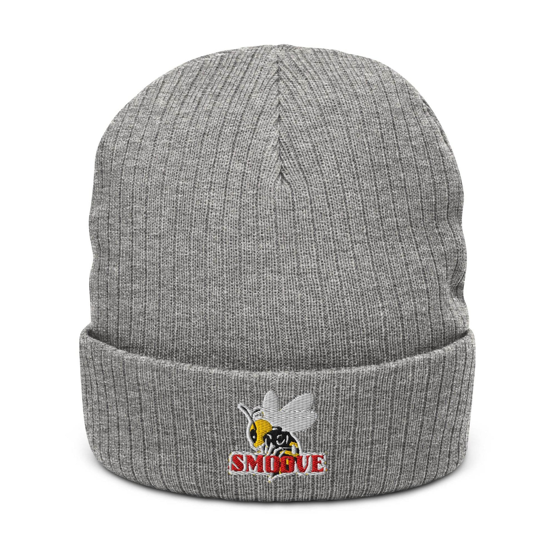 BEESMOOVE logo Ribbed knit beanie - Beesmoove 