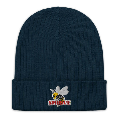 BEESMOOVE logo Ribbed knit beanie - Beesmoove 