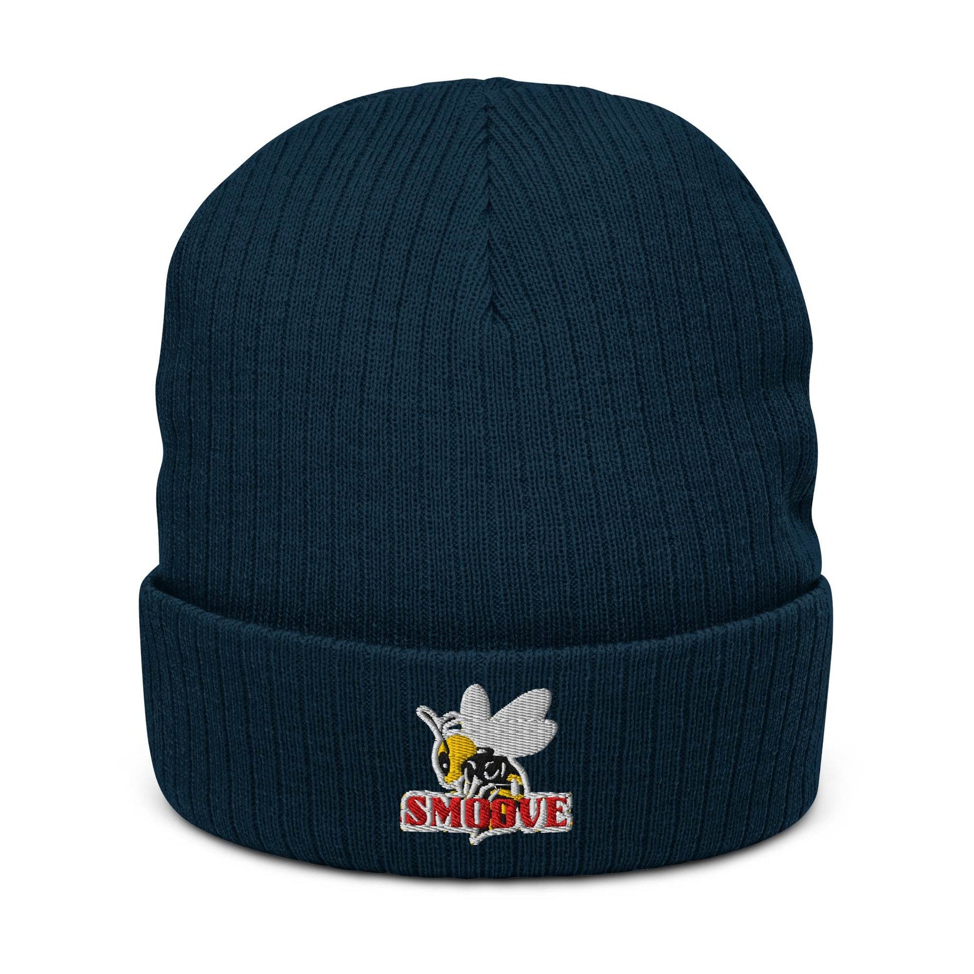 BEESMOOVE logo Ribbed knit beanie - Beesmoove 