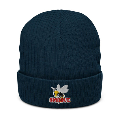 BEESMOOVE logo Ribbed knit beanie - Beesmoove 