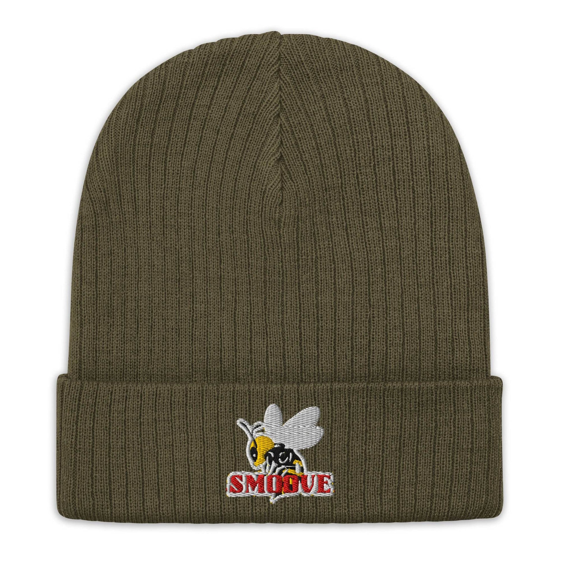 BEESMOOVE logo Ribbed knit beanie - Beesmoove 