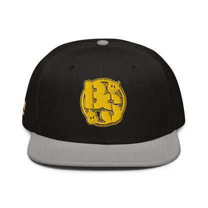 BEESMOOVE BeeSmiles Worldwide 
Yellow Snapback Hat - Beesmoove 
