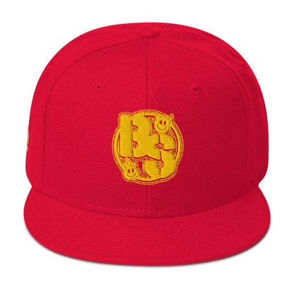 BEESMOOVE BeeSmiles Worldwide 
Yellow Snapback Hat - Beesmoove 