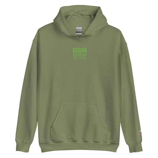 BEESMOOVE BSM green on green Hoodie - Beesmoove 