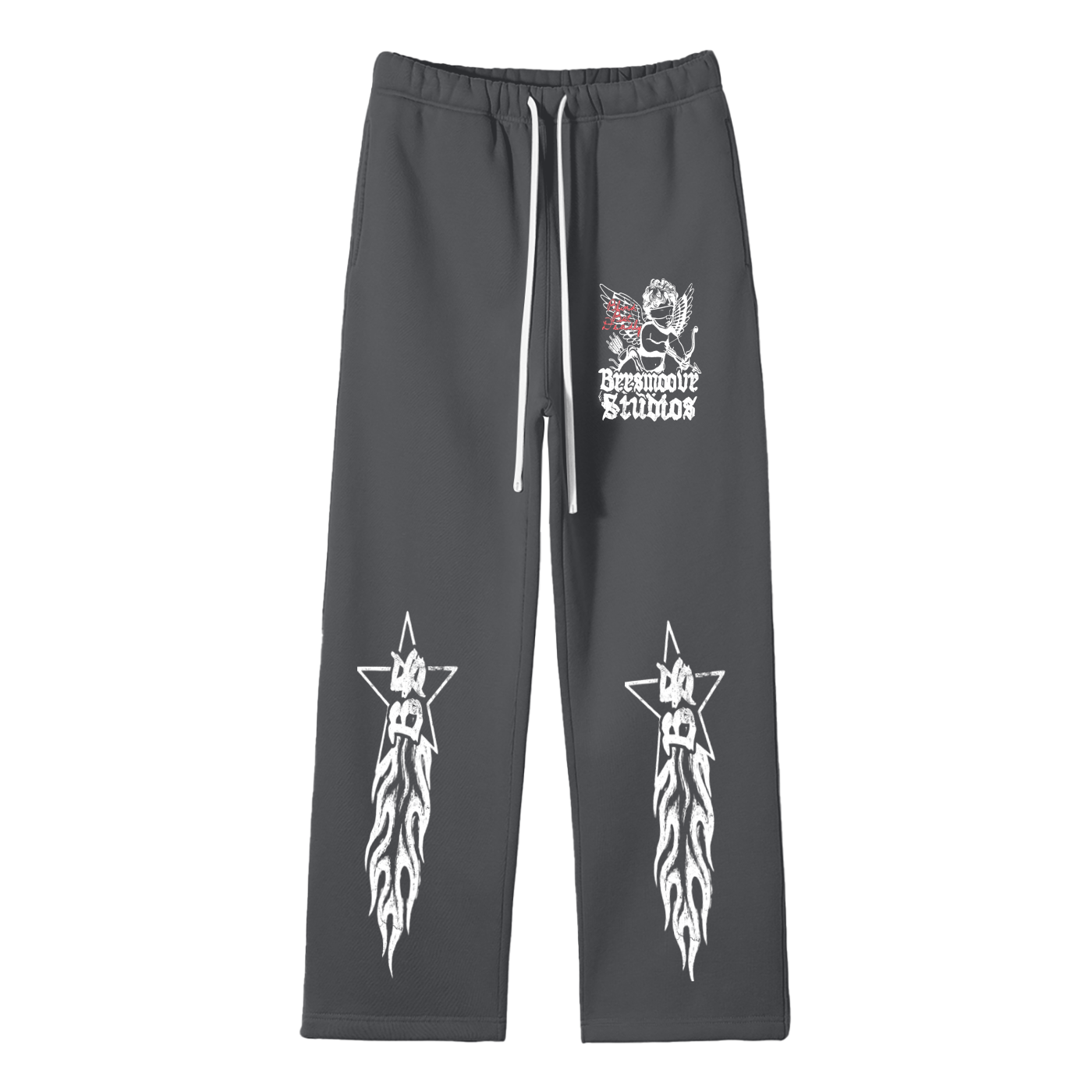 Unisex Solid Color Fleece Straight Leg Pants - Beesmoove