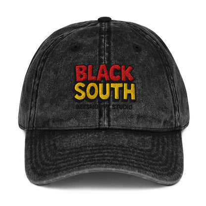 BEESMOOVE BlackSouth Vintage Cotton Twill Cap - Beesmoove 