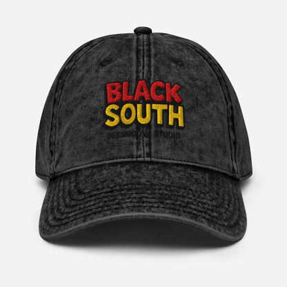 BEESMOOVE BlackSouth Vintage Cotton Twill Cap - Beesmoove 