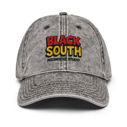 BEESMOOVE BlackSouth Vintage Cotton Twill Cap - Beesmoove 