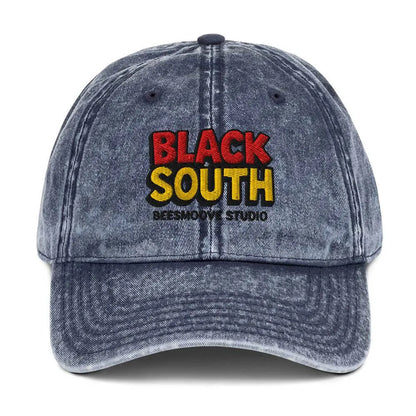 BEESMOOVE BlackSouth Vintage Cotton Twill Cap - Beesmoove 